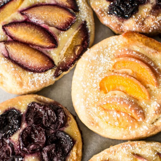 Stone Fruit Brioche Tartlets