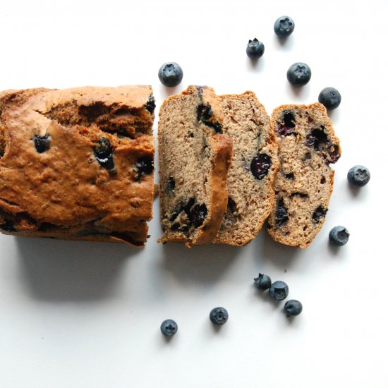 Vegan Banana & Blueberry Bread