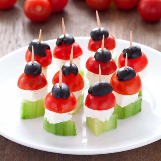 Greek Salad Skewers