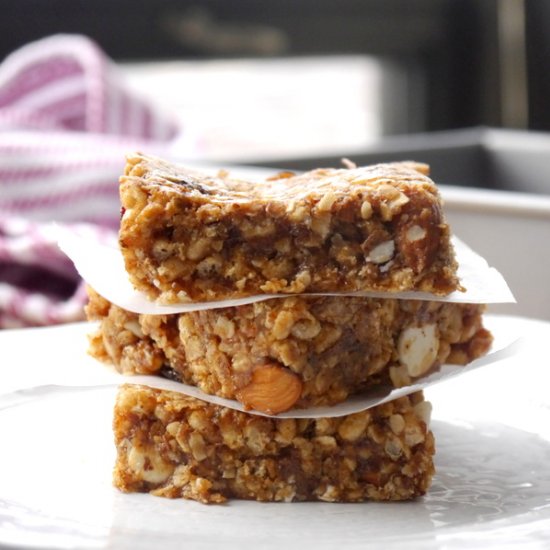 almond butter energy bars