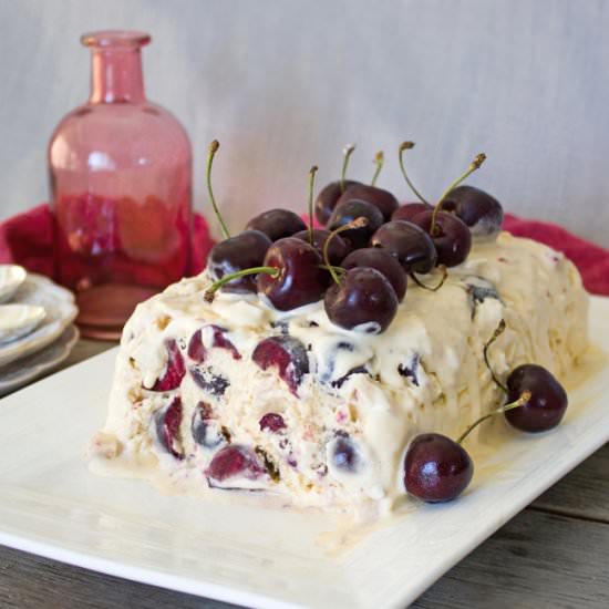 Cherry & White Chocolate Semifreddo