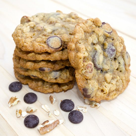 Chocolate Oatmeal Pecan Cookies