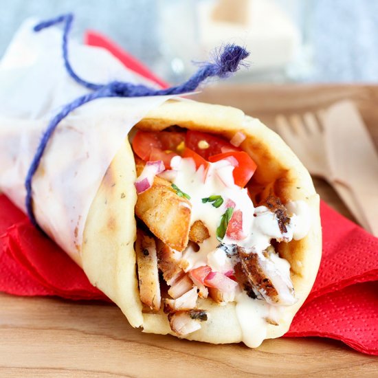 Chicken Pita Gyros