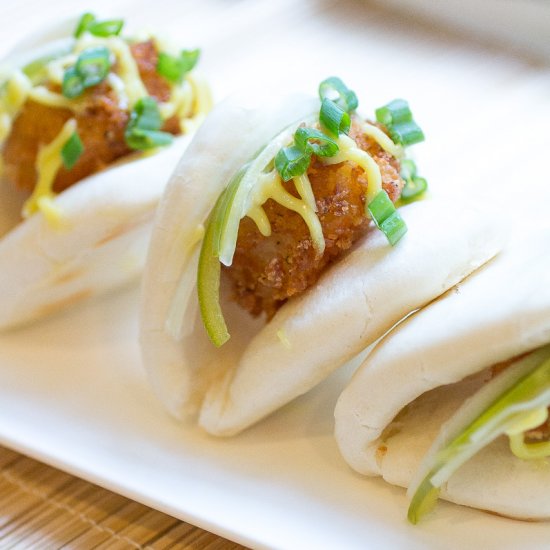 Fried Shrimp Steamed Bun