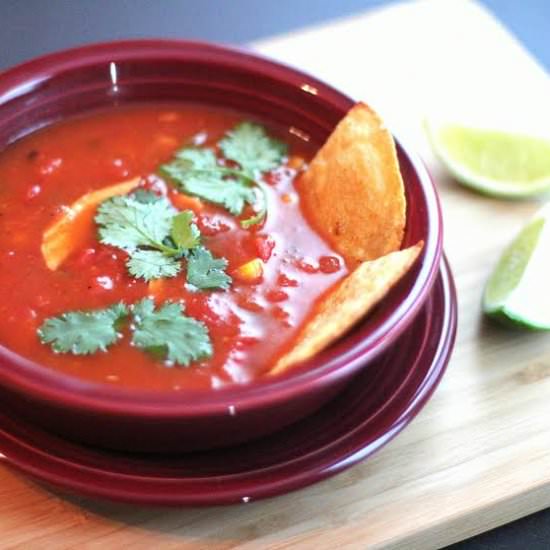 Easy Crock Pot Tortilla Soup