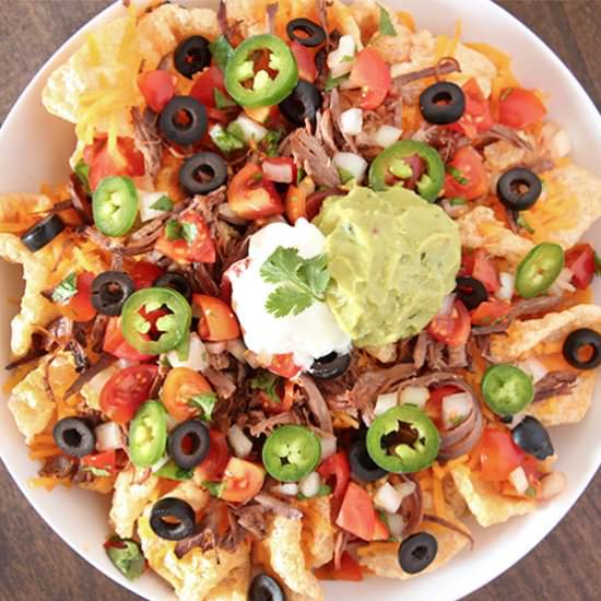 Pork Rind Nachos