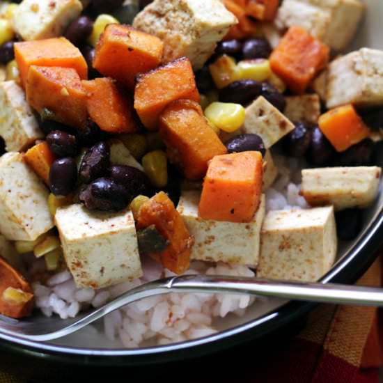 vegetarian burrito bowls