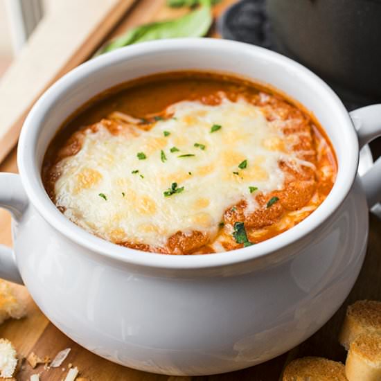 Tomato-n-Grilled Cheese Soup