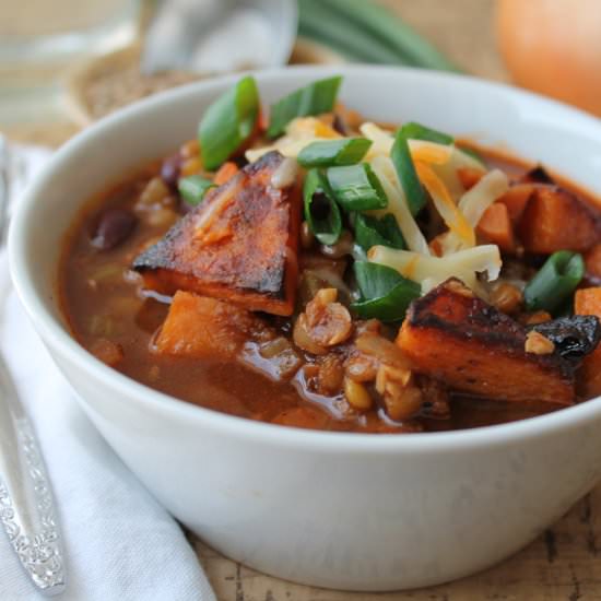 Roasted Butternut Squash Chili