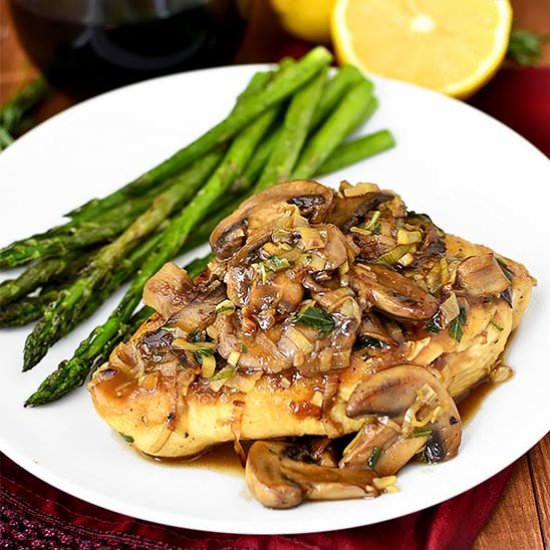 Leek and Mushroom Chicken Skillet