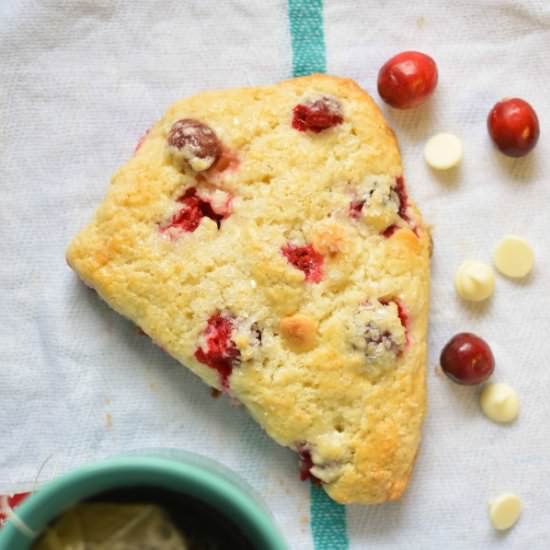 Cranberry White Chocolate Scones