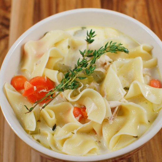 Creamy Chicken Noodle Soup