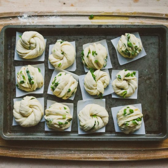 Steamed Scallion Buns