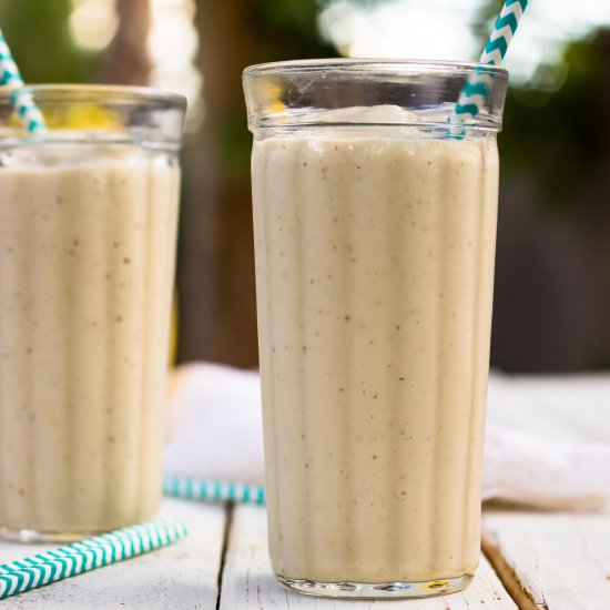 Peanut Butter & Banana Milkshakes