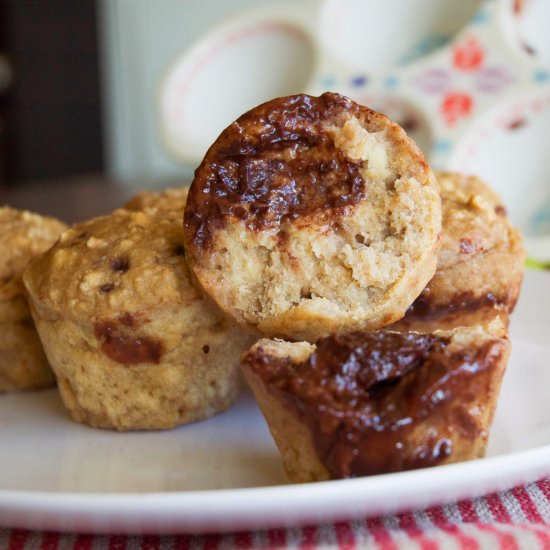 Chocolate Hazelnut Protein Muffins