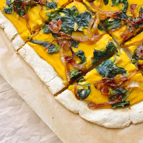 Cheezy Butternut Squash Pizza