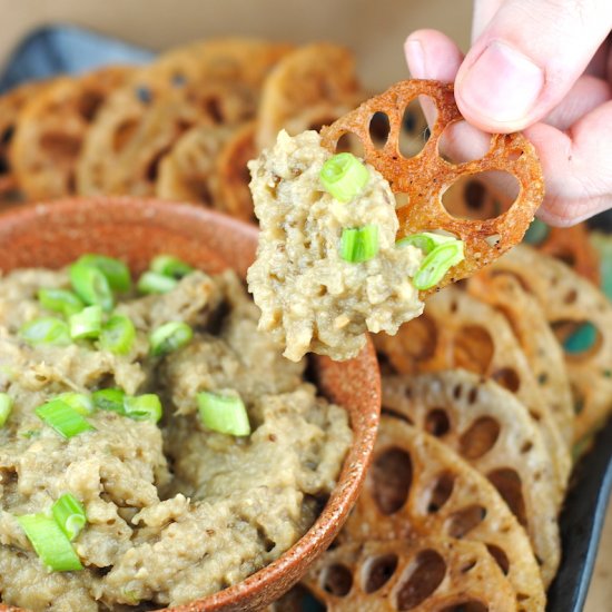 Miso Glazed Eggplant Dip