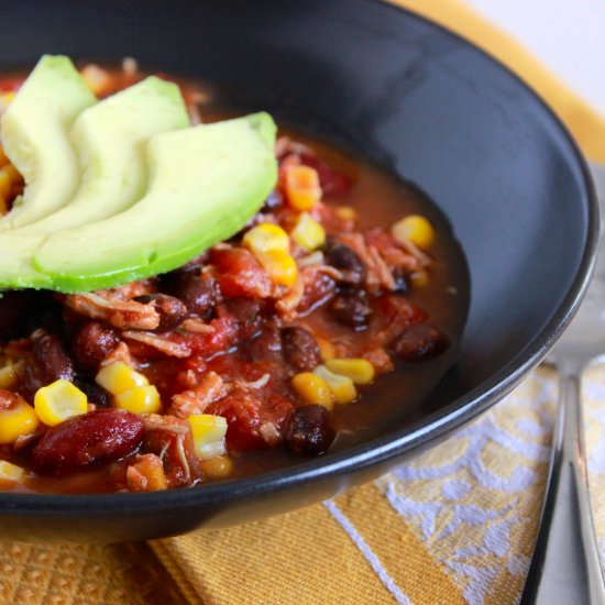 Slow Cooker Chicken Taco Soup