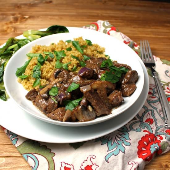 Beef & Mushroom Saute