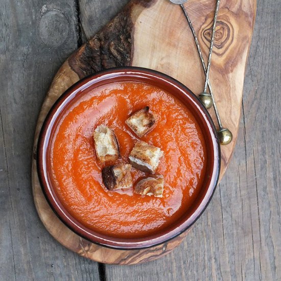 sweet potato&orange cream soup