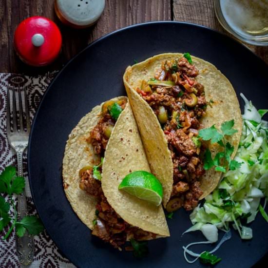 Picadillo with Olives and Raisins