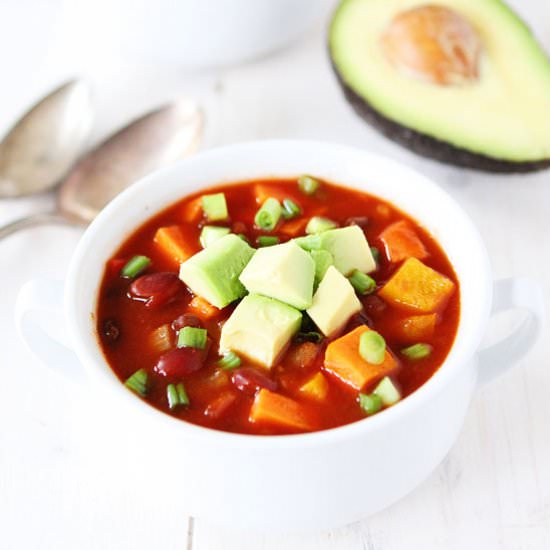 Slow Cooker Sweet Potato Chili