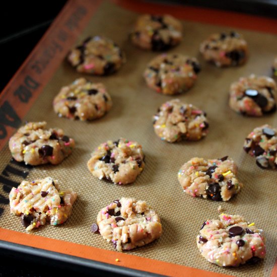 Vegan Sprinkle Peanut Butter Cookie