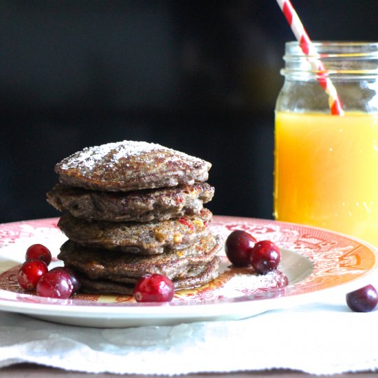 Cranberry Buckwheat Pancakes