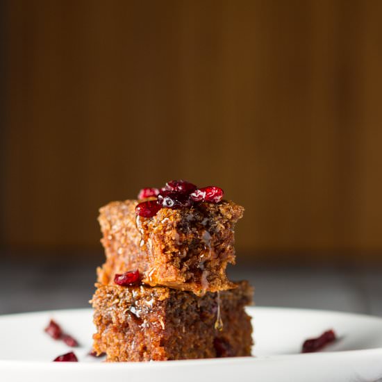 Cranberry Oatmeal Cake