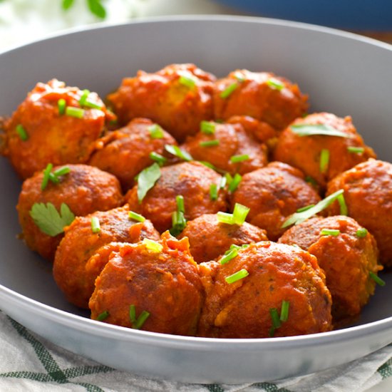 Vegan Tempeh Meatballs