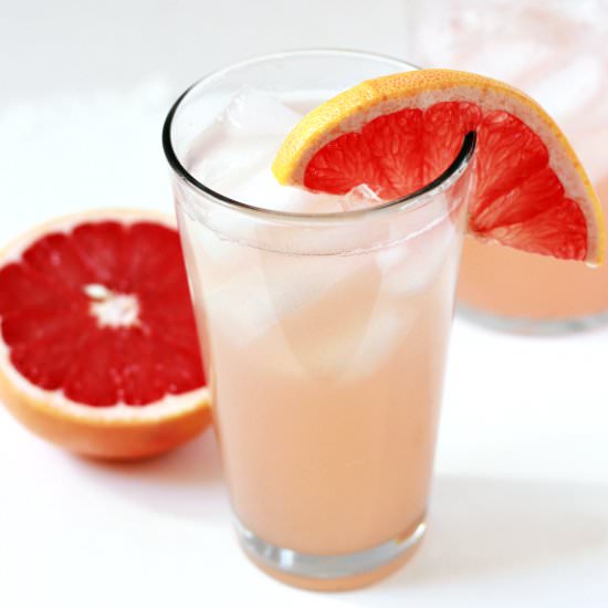 grapefruitade with honey syrup