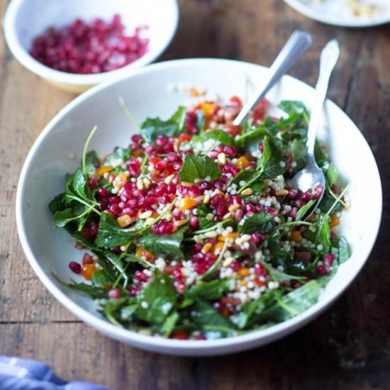 Tomato Pomegranate Couscous Salad