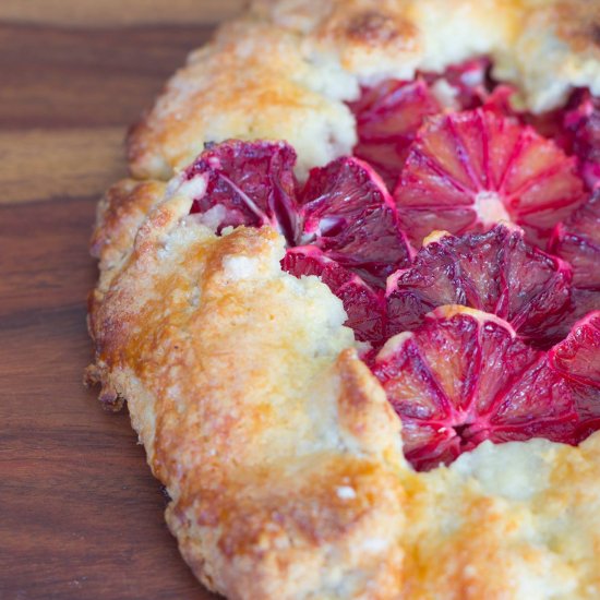 Stunning Blood Orange Galette