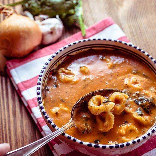 Tortellini Spinach Soup