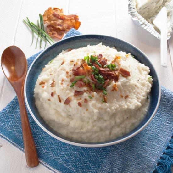 Cauliflower mash with Boursin