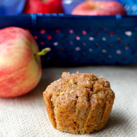 Whole Wheat Apple Cinnamon Muffins