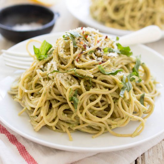 15 Minute Creamy Avocado Pasta