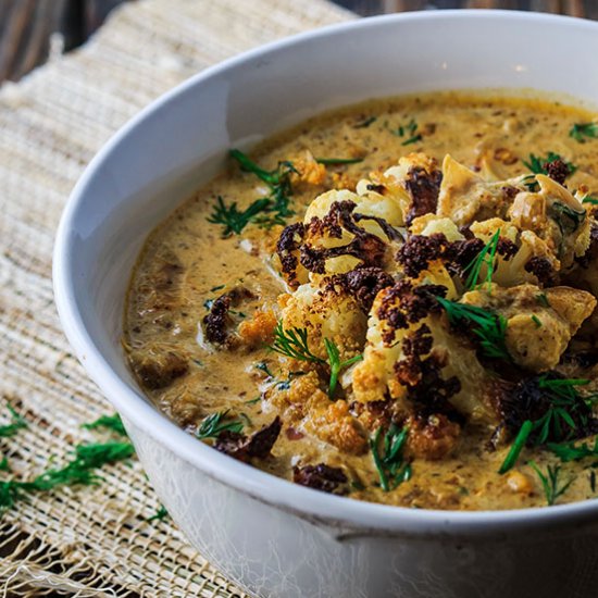 Cream of Roasted Cauliflower Soup