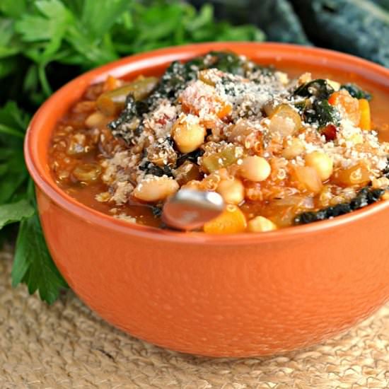 Kale and Quinoa Minestrone