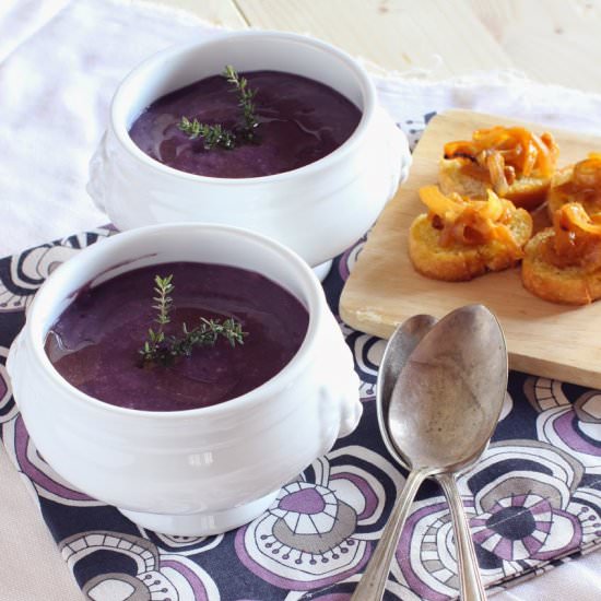 Violet Carrot Soup