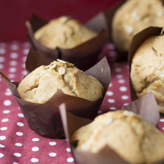 Muffins aux Pommes et à l’érable