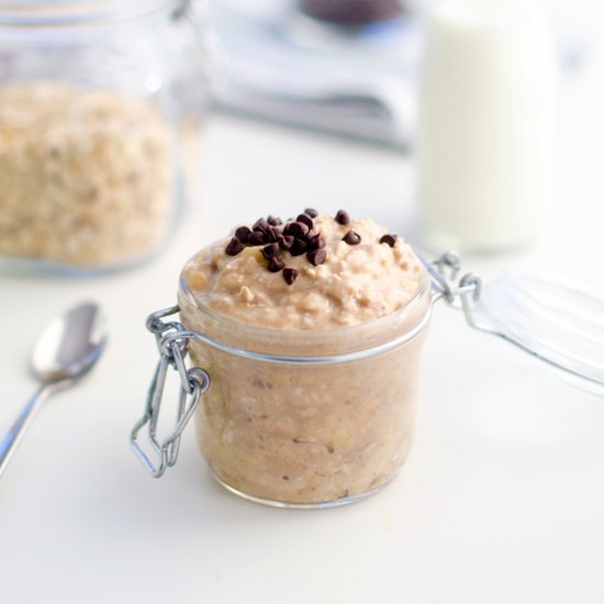 Peanut Butter Banana Overnight Oats