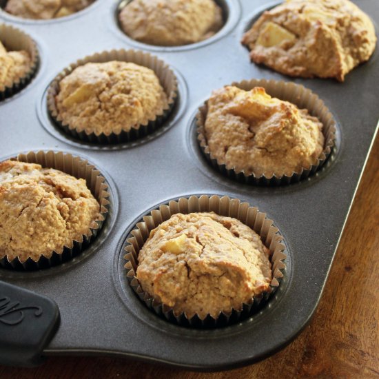 Double Apple Bran Muffins