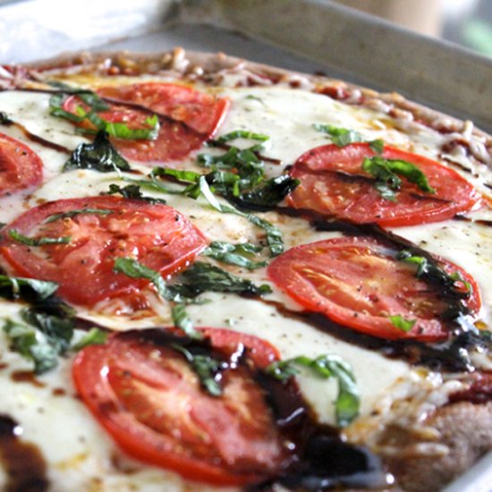 Caprese Pizza with Balsamic Glaze