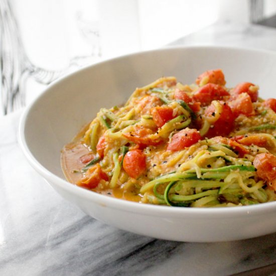 Sun-Dried Tomato Zucchini Pasta