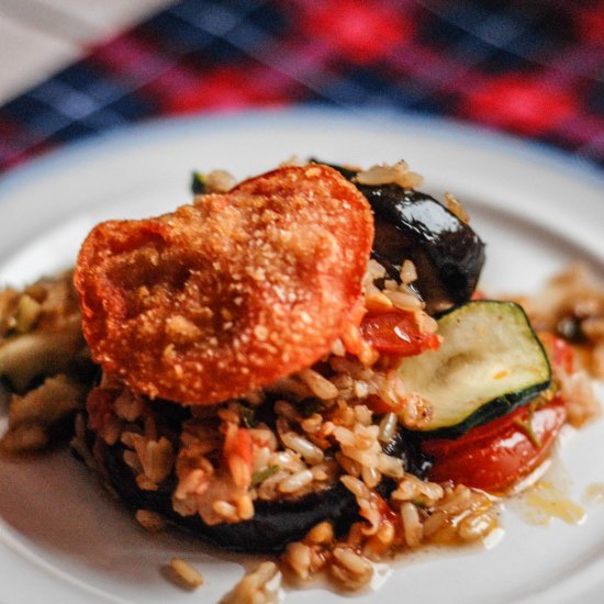 Casserole with Vegetable and Rice