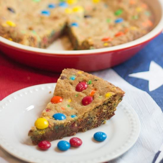 M&M Cookie Pie