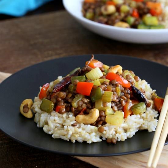 Kung Pao Lentils