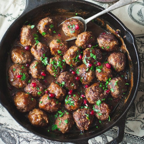 Spicy Meatballs in Pomegranate