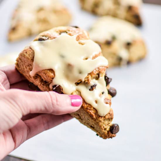 Cinnamon Chocolate Chip Scones